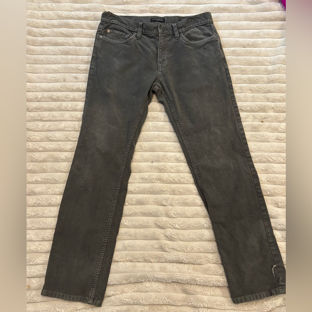 Banana Republic Men's Straight Jeans in Charcoal